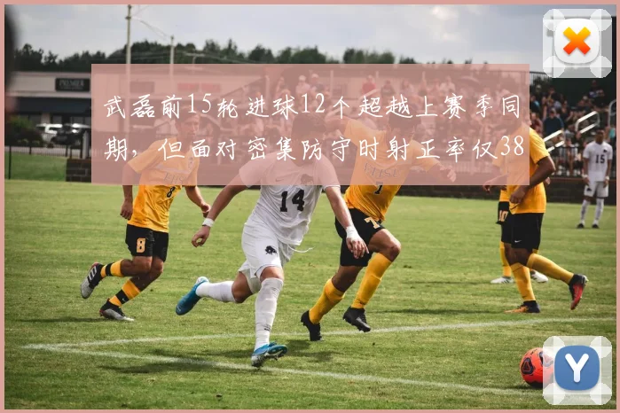 武磊前15轮进球12个超越上赛季同期,但面对密集防守时射正率仅38%成隐患